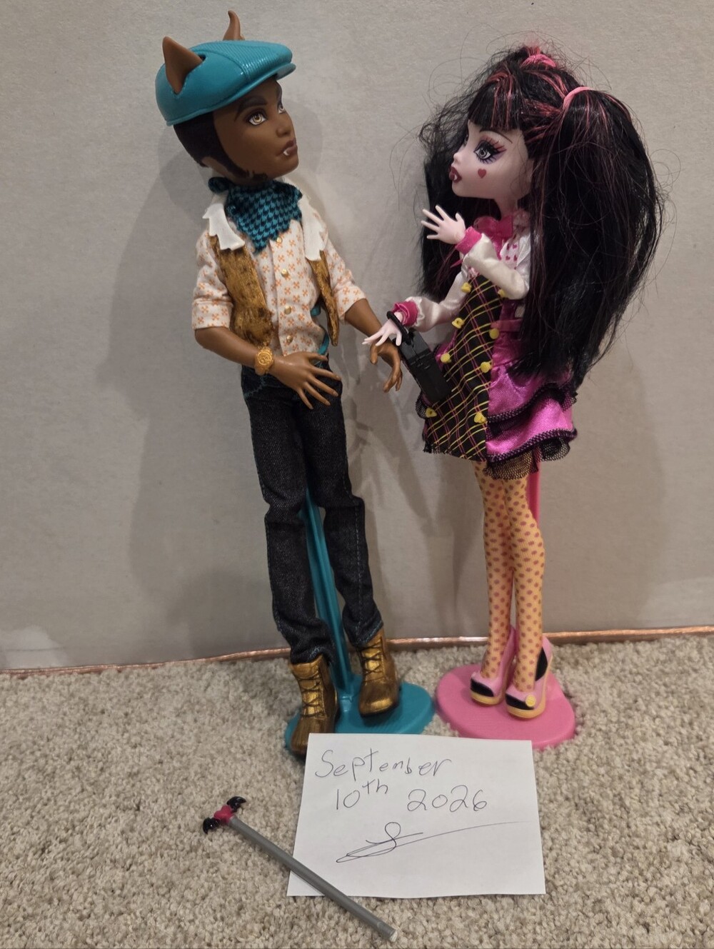 Monster high Draculaura & Clawd wolf forbitten love